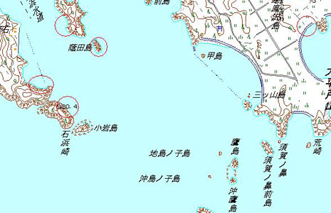 被災マップ：船入島付近